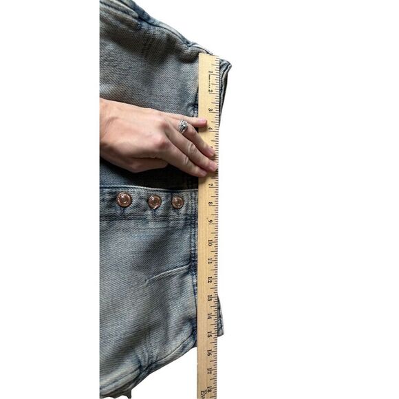 Free People We The Free Osaka Mid Rase Barrel Jeans size 28 Sage Khaki - Picture 8 of 12